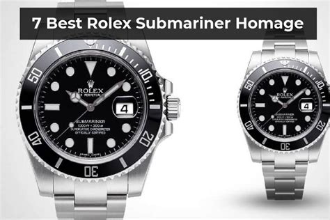 vintage rolex submariner homage|rolex submariner knockoff watches.